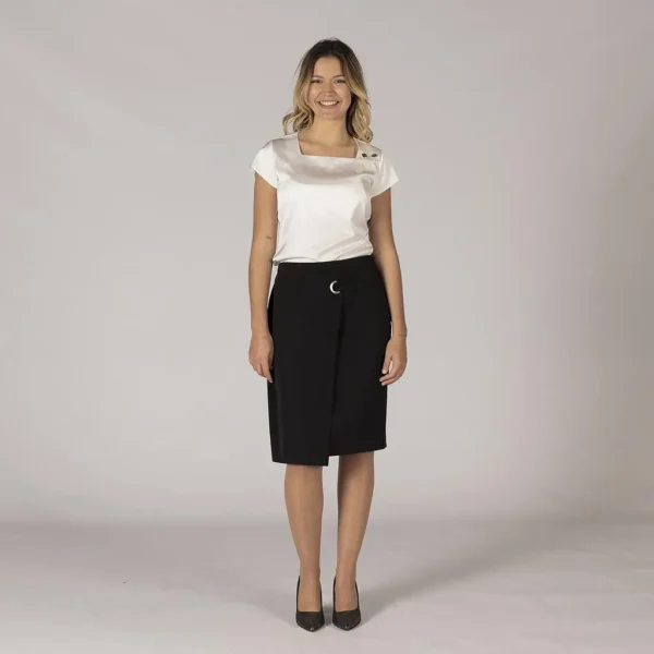 FALDA CRUZADA SIN BOLSILLOS TRIVIAL
