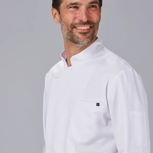 CHAQUETA COCINA UNISEX ANTIMANCHAS MOLINA - Imagen 4
