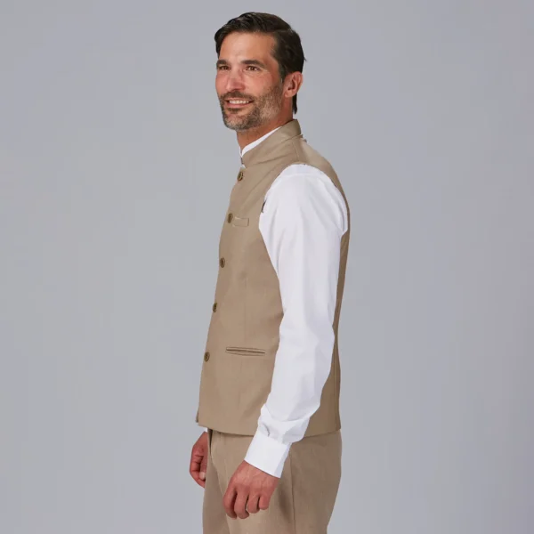 CHALECO MUJER CUELLO MAO LUJAN / CHALECO HOMBRE CUELLO MAO GIRON - Imagen 4